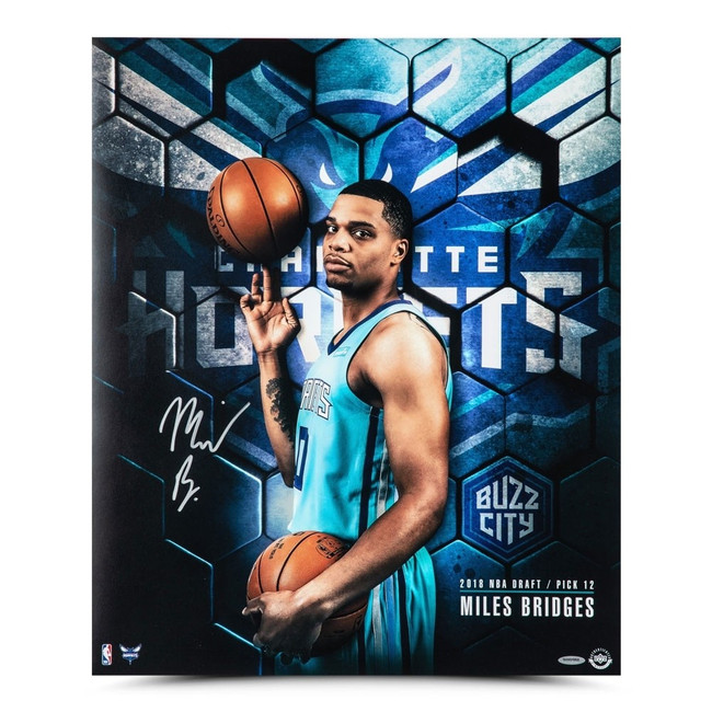 Miles Bridges Signed Autographed 20X24 Photo "Next" Charlotte Hornets UDA