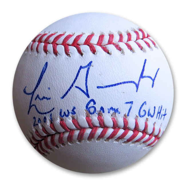 Luis Gonzales Signed Autographed MLB Baseball Diamondbacks 2001 GWH GV917035