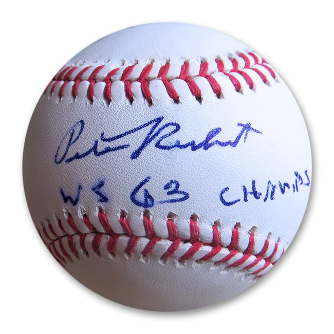 Pete Richert Signed Autographed MLB Baseball Dodgers "WS 63 Champs" GV852189