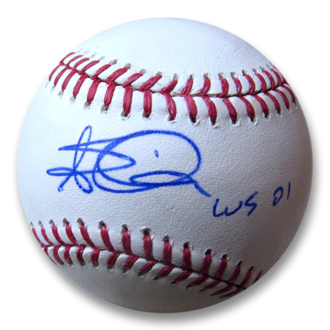 Steve Finley Signed Autographed MLB Baseball Diamondbacks "WS 01" GV917098