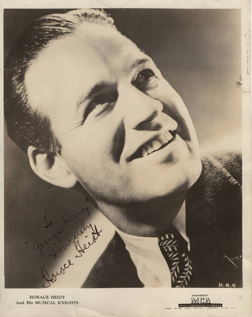 Horace Heidt Signed Autographed 8X10 Photo Vintage MCA Promo JSA II59922