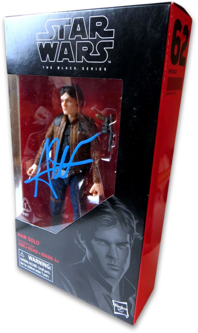 Alden Ehrenreich Signed Autographed Action Figure Han Solo Star Wars SW221375