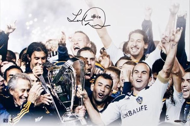 Landon Donovan Hand Signed Autographed 16x24 Galaxy 2011 MLS Cup Champs # 10 UDA