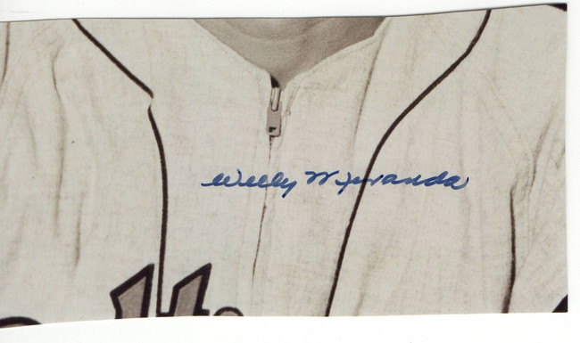 Willy Miranda Signed Autographed Cut Signature New York Yankees JSA JJ44763