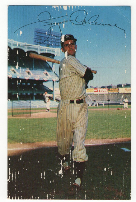 Jerry Coleman Signed Autographed Postcard Signature New York Yankees JSA JJ44743