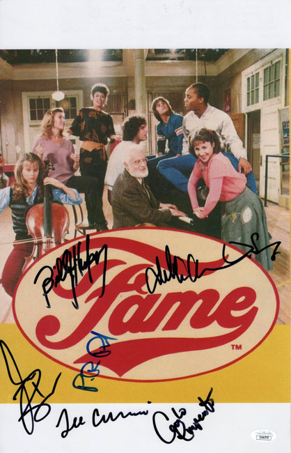Fame Cast Signed Autographed 11X17 Photo Allen Paul Borrego JSA JJ44775