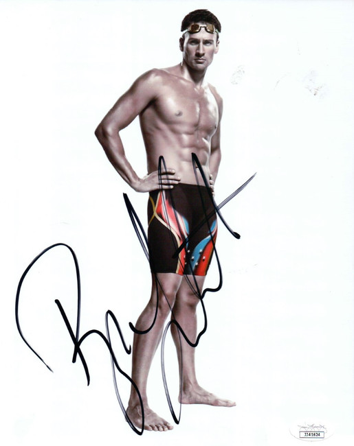 Ryan Lochte Signed Autographed 8X10 Photo Olympic Swimmer JSA JJ41624