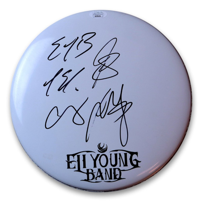 Eli Young Band Signed Autographed 10" Drumhead Signed by All JSA KK78454