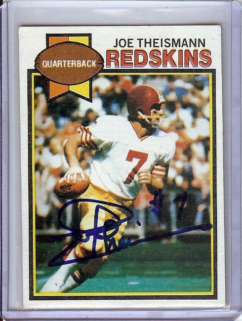 Joe Theismann 1979 Topps Hand Signed Autograph Washington JSA JJ56460 #155