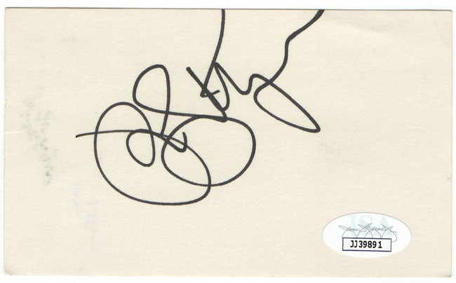 John Lithgow Signed Autographed Index Card TV Movie Actor JSA JJ39891