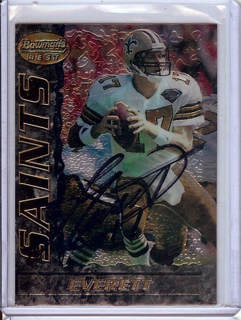 Jim Everett 1995 Bowman's Best Hand Signed Autograph Saints JSA KK56496 #52