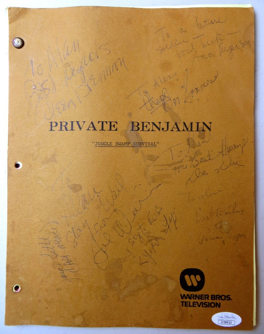 Private Benjamin Cast Signed Autographed TV Script Eileen Brennan  JSA JJ39913