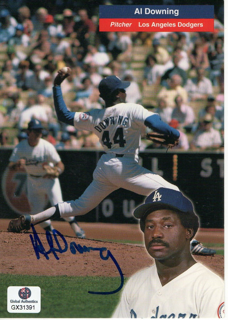 Al Downing Signed Autographed Postcard Los Angeles Dodgers GX31391