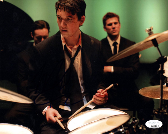 Miles Teller Signed Autographed 8X10 Photo Whiplash Drumming JSA LL62125