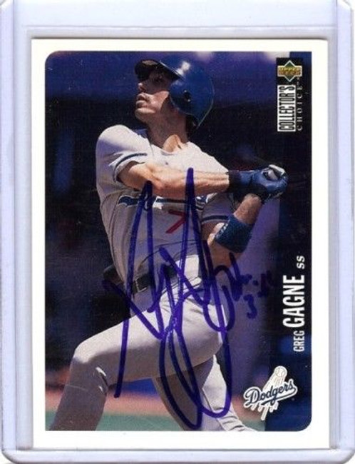 Greg Gagne 1996 Collector'S Choice Card Auto Autograph