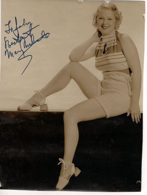 Mary Carlisle Signed Autographed 5.5X7.5 Photo B/W Legendary Actress JSA LL48152