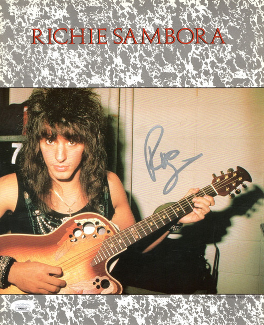 Richie Sambora Signed Autographed 11X14 Photo Bon Jovi w/Guitar JSA MM09057