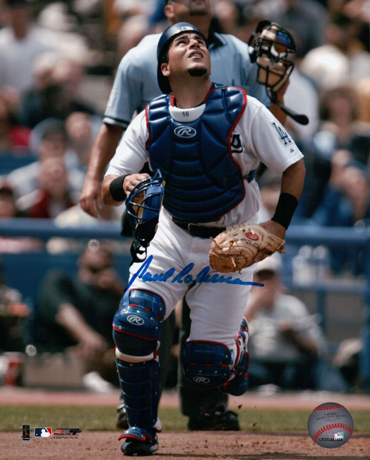 Paul Lo Duca Signed 8X10 Photo Autograph Los Angeles Dodgers Pop Fly Auto w/COA