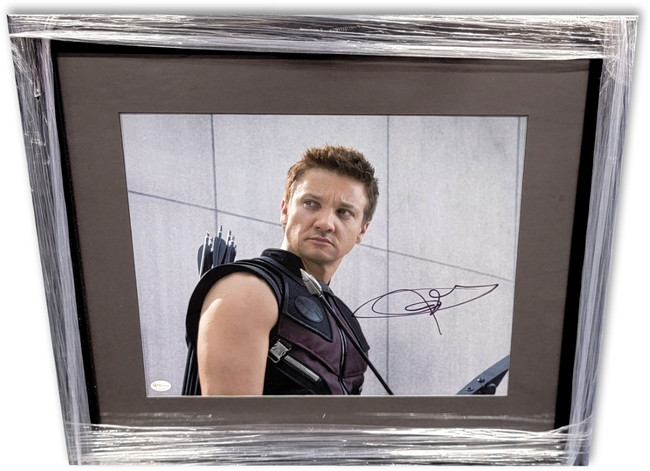 Jeremy Renner Signed Autographed 11X14 Photo Framed Avengers Hawkeye OA-8416707
