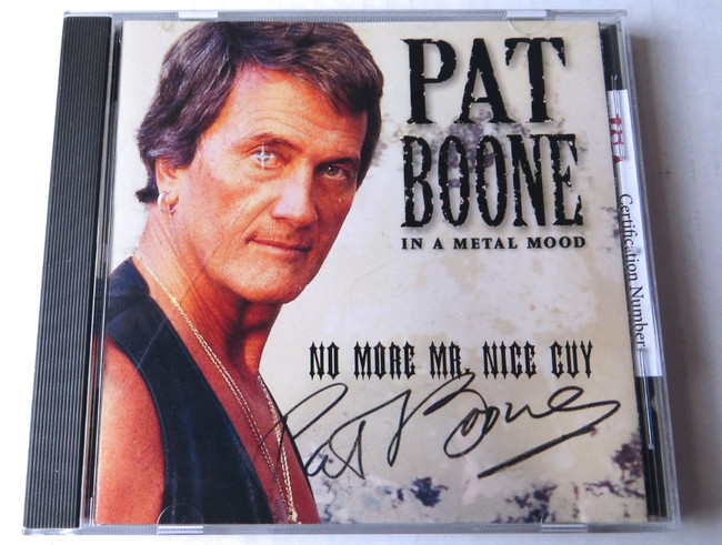 Pat Boone Signed Autographed CD Booklet No More Mr. Nice Guy JSA NN44696