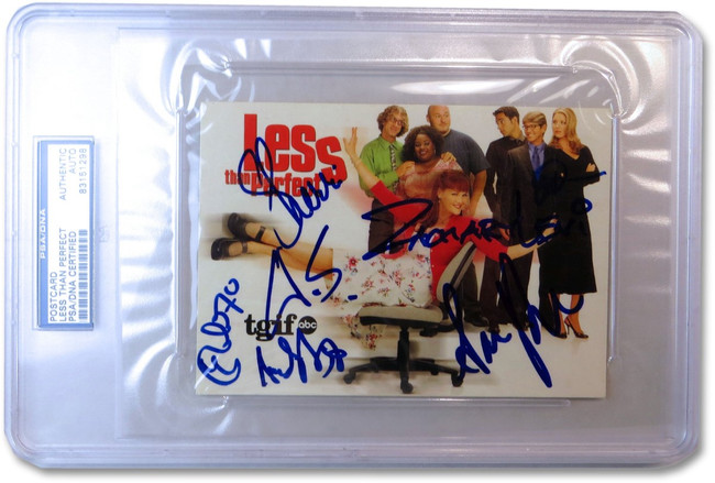 Less Than Perfect Cast Signed Autographed Postcard Dick Rue Shepherd PSA/DNA