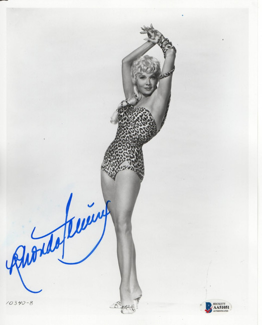 Rhonda Flemming Signed Autographed 8X10 Photo Queen of Technicolor BAS AA51051