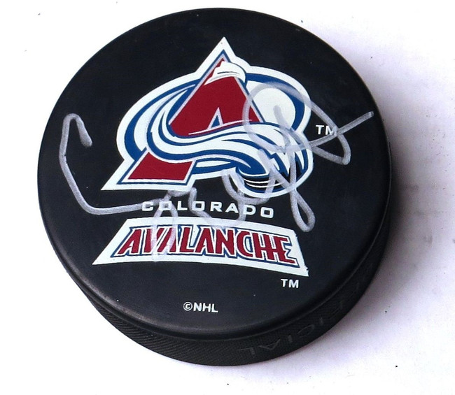 Craig Billington Signed Autographed Hockey Puck Colorado Avalanche w/COA