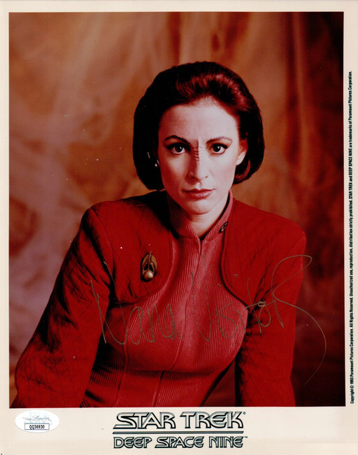 Nana Visitor Signed Autographed 8X10 Photo Star Trek DS9 Kira Nerys JSA QQ36930