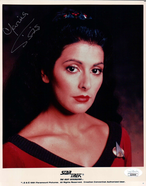 Marina Sirtis Signed Autographed 8X10 Photo Star Trek TNG Troi JSA QQ36908