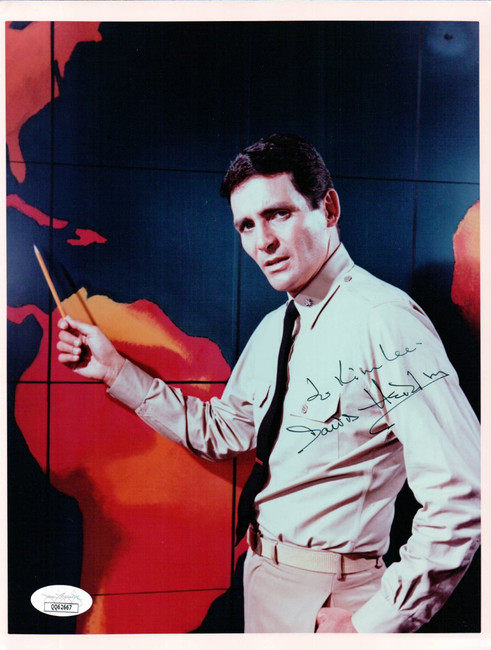 David Hedison Autographed 8X10 Photo Voyage to the Bottom of the Sea JSA QQ62667