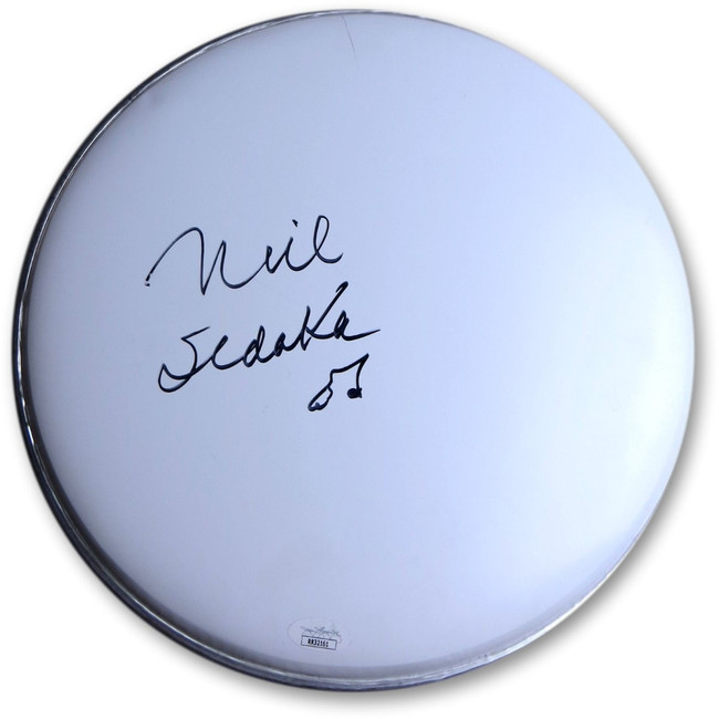 Neil Sedaka Signed Autographed 12" Drumhead Pop Rock Superstar JSA RR32161