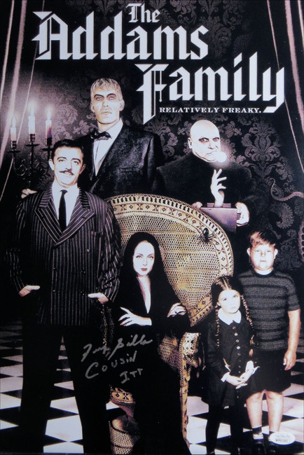 Felix Silla Signed Autograph 12X18 Photo Addams Family Cousin Itt JSA WPP271507