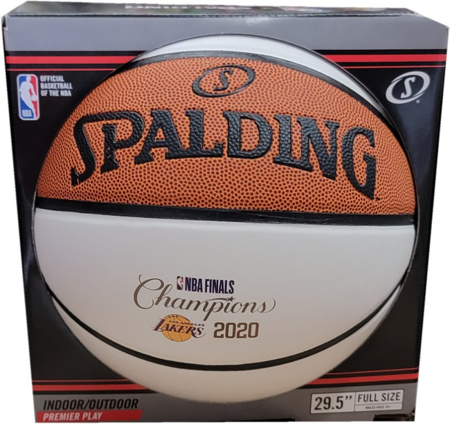 2020 NBA Finals NBA White Panel Spalding Basketball 2020 Champs Brand New Lakers