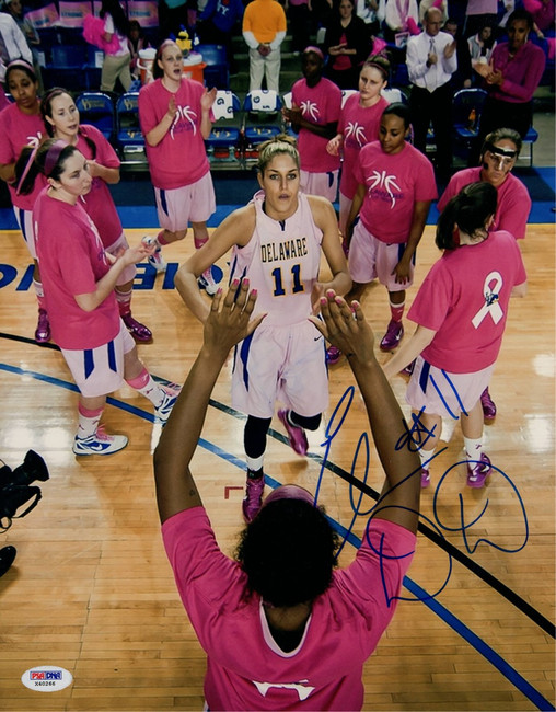 Elena Delle Donne Signed Autographed 11X14 Photo WNBA Mystics PSA X40266