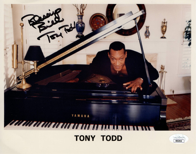 Tony Todd Signed Autographed 8X10 Photo Vintage on Piano JSA RR32916