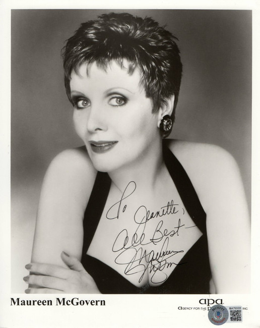 Maureen McGovern Signed Autographed 8X10 Photo Singer Promo Shot BAS BA70339
