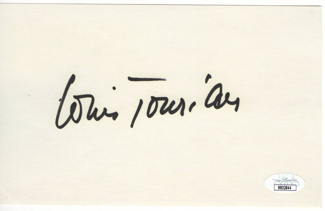 Richard Roundtree Signed Autographed Index Card Shaft Actor JSA