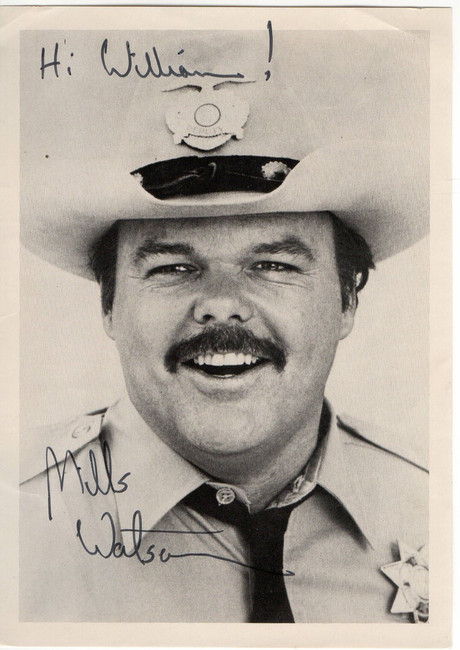 Mills Watson Signed Autographed 5X7 Photo Sheriff Lobo BAS BA70437