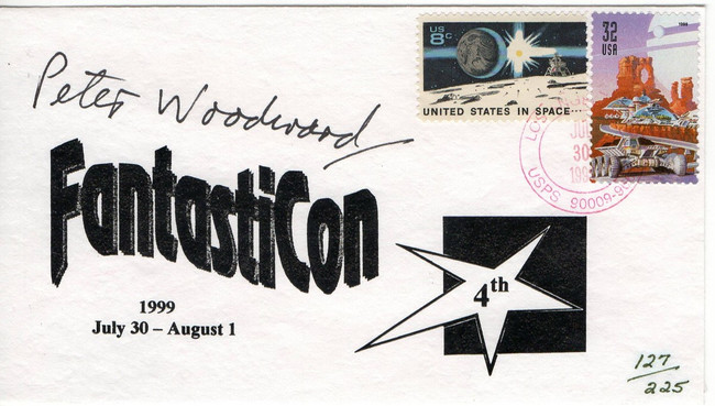 Peter Woodward Signed Autographed First Day Cover Babylon 5 Crusade BAS BA70442