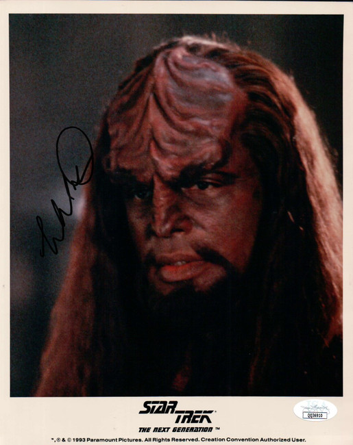 Michael Dorn Signed Autographed 8X10 Photo Star Trek TNG Worf JSA QQ36910