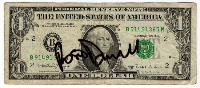 Rosie O'Donnell Signed Autograph Dollar Bill Actress Talk Show Host JSA QQ62717