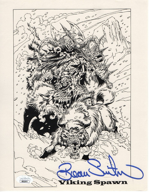 Beau Smith Signed Autographed Sketch Drawing Print Viking Spawn JSA RR329775