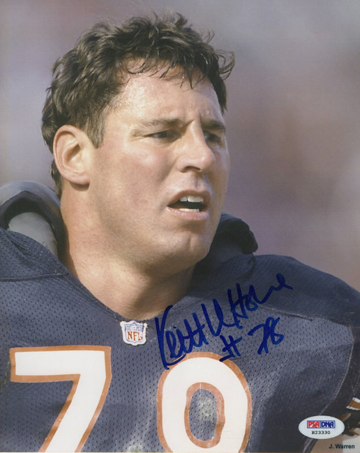 Keith Van Horne Signed Autographed 8X10 Photo Chicago Bears PSA H23330