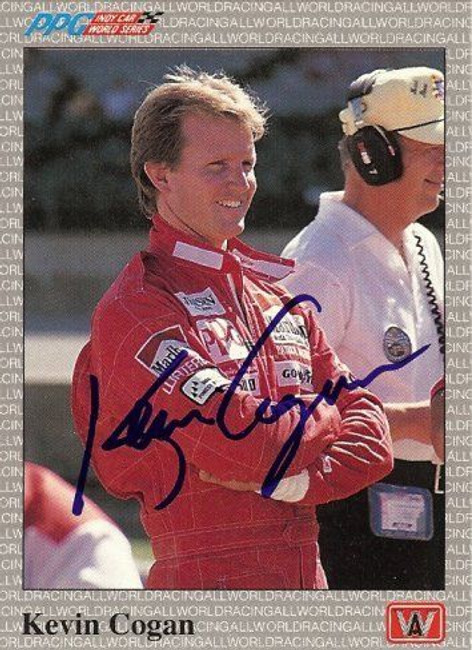 Kevin Cogan 1991 All World Indy Signed Card Auto