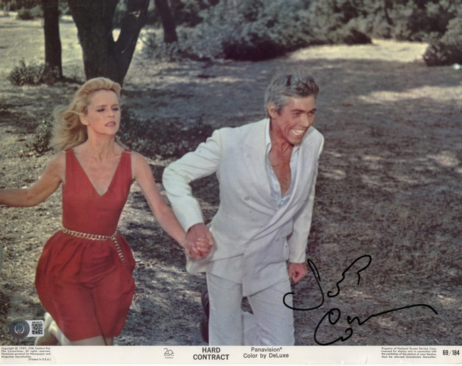 James Coburn Signed Autographed 11X14 Photo Lobby Card Hard Contract BAS BB59676