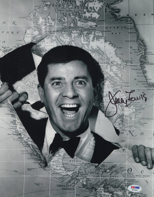 Jerry Lewis Signed Autographed 11X14 Photo Comedy Legend PSA W27663