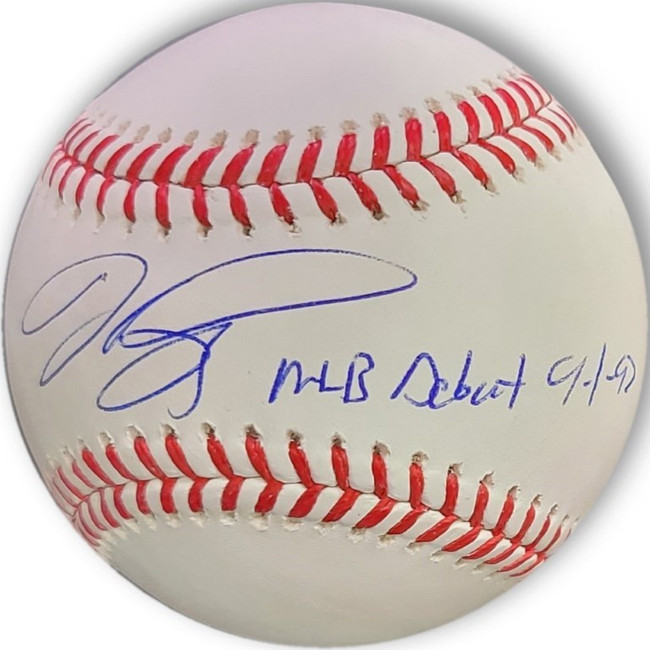 Mike Piazza Hand Signed Autographed MLB Baseball Dodgers Mets MLB Debut MLB Holo