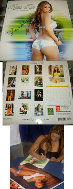 Kiana Kim Autographed Signed Calendar Sexy Pics 2011