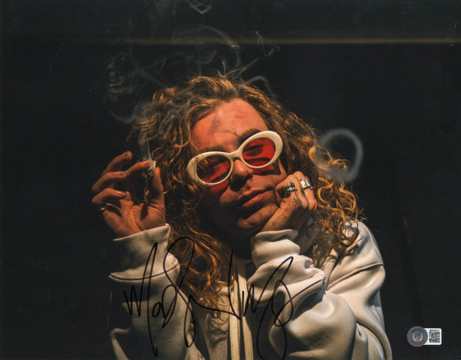 Mod Sun Signed Autographed 11X14 Photo Smoking Sunglasses Beckett BAS BB59635