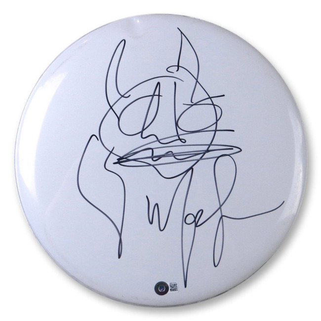 Mod Sun Signed Autographed 13" Drumhead w/ Sketch Beckett BAS BB27916
